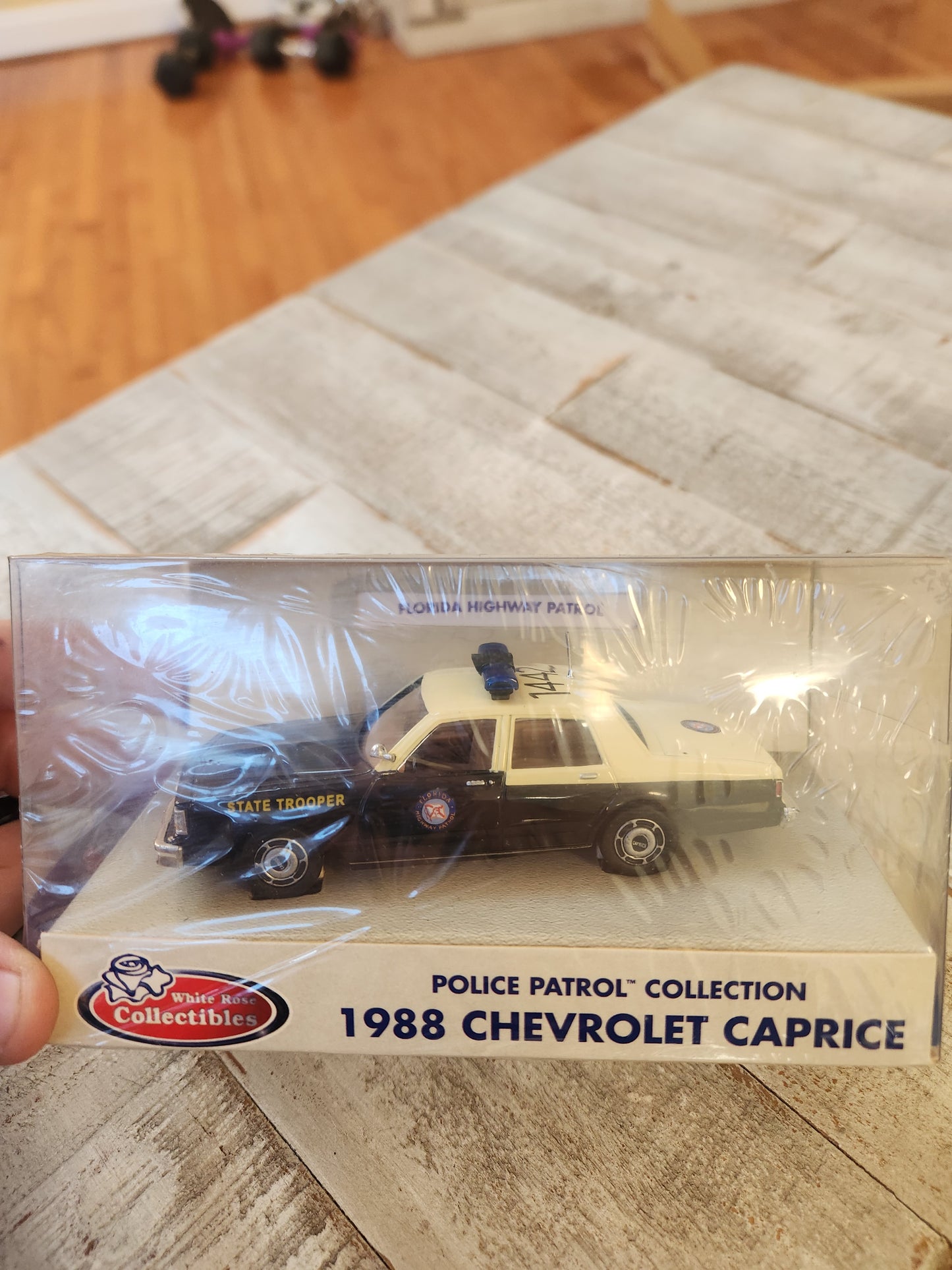 White Rose Police Patrol Car Collection 1988 Chevrolet Caprice Sealed Trooper Florida State  1/43 S