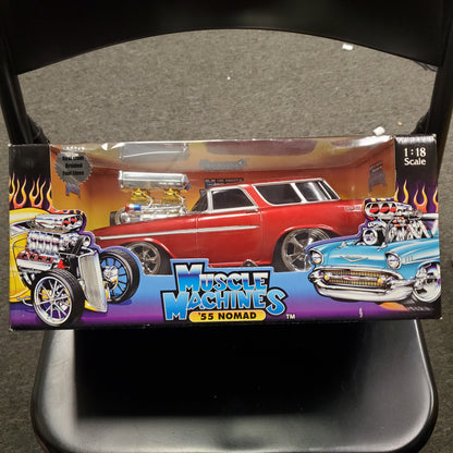 Muscle Machines '55 Chevrolet Nomad 1/18 - Red