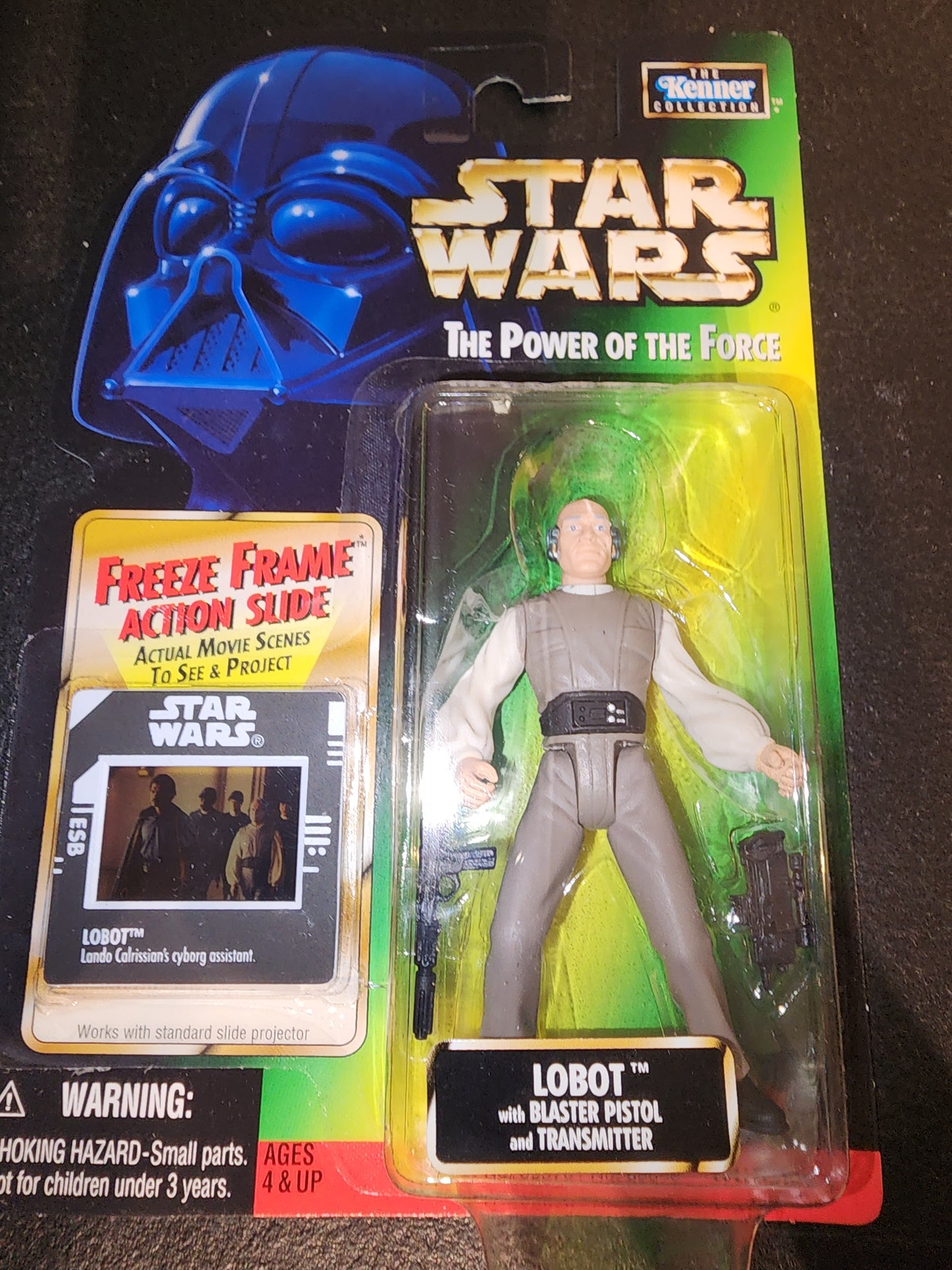 Star Wars Power of the Force Lobot Freeze Frame 1998 Kenner 3.75" Action Figure