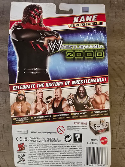 WWE Kane Elite 31 WrestleMania 2000 Heritage Series Mattel 7" Figure 2011 WWF