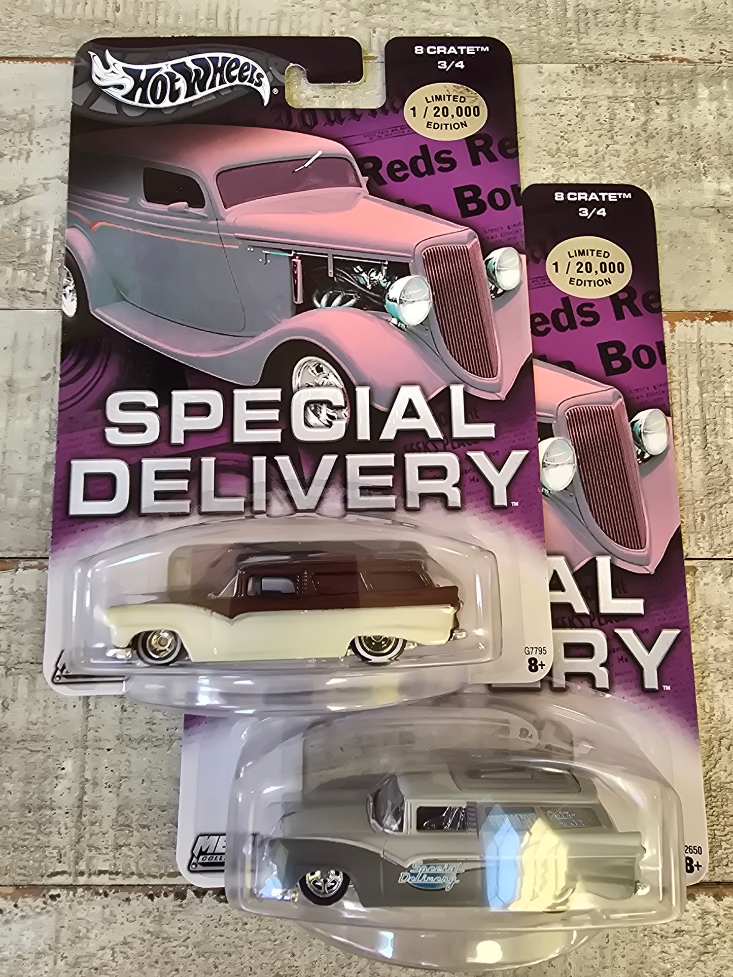 Wheels special delivery 8 crate set of 2