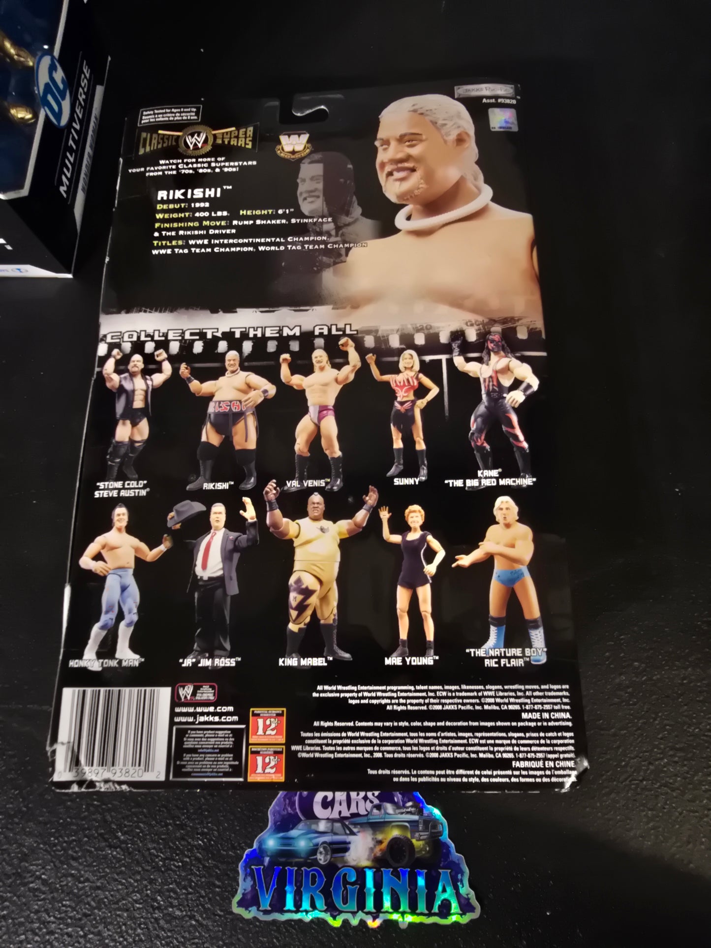 wwe RIKISHI CLASSIC SUPERSTARS SERIES 18 jakks moc NEW wrestling