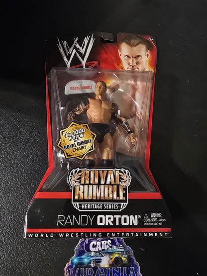 Mattel WWE Royal Rumble Heritage Series Randy Orton Action Figure 1 of 1000 edition with chair