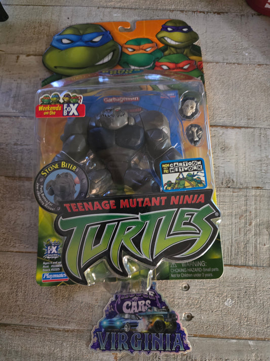 Stone Biter Action Figure - 2004 Teenage Mutant Ninja Turtles - TMNT Playmates creased card