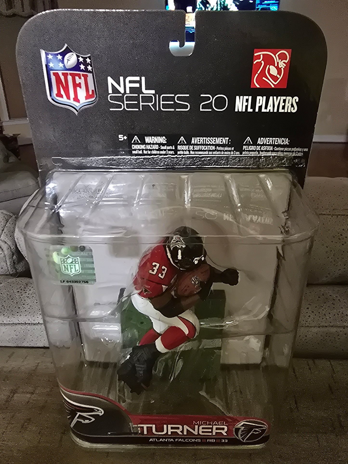 McFarlane Sports Action Figure Michael Turner Atlanta Falcons Uniform Variant