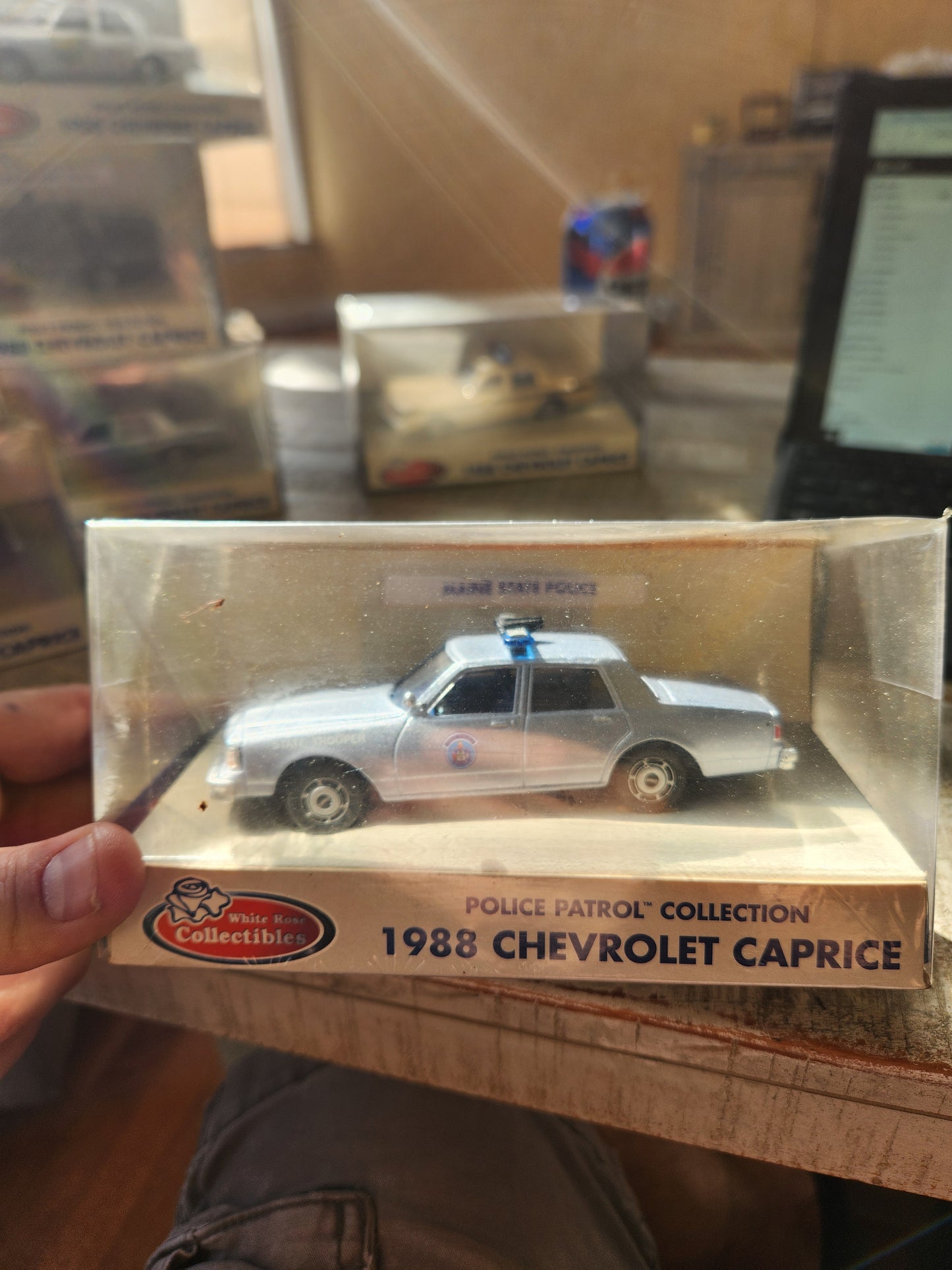 White Rose Police Patrol Car Collection 1988 Chevrolet Caprice Sealed Trooper Main State  1/43 S