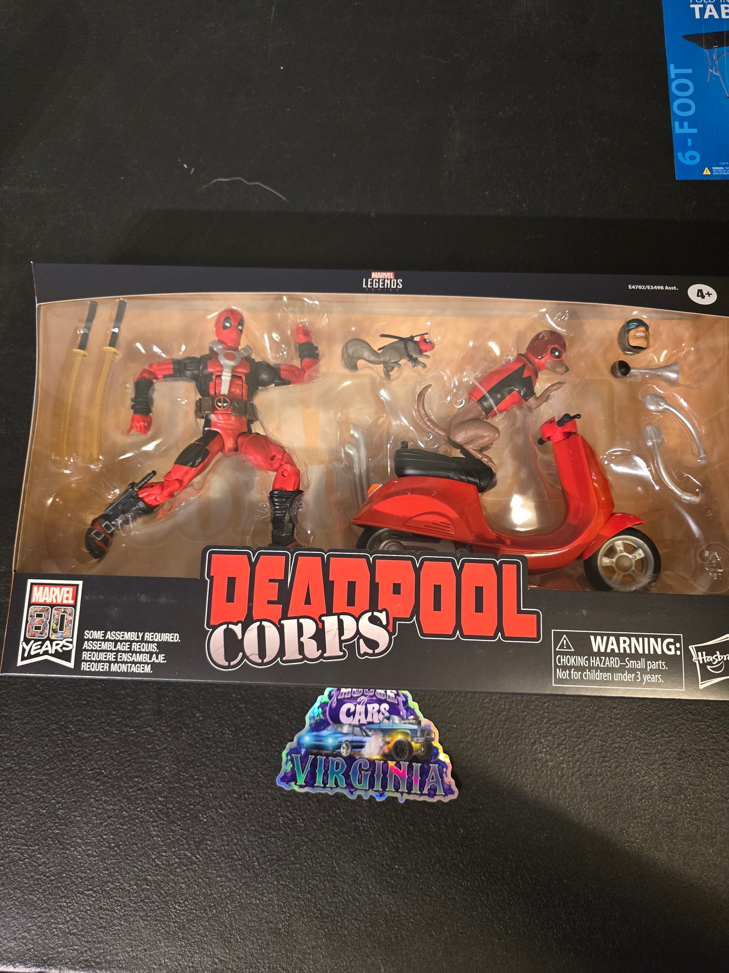 Marvel Legends Ultimate Deadpool Corps 6-Inch Action Figures with Scooter