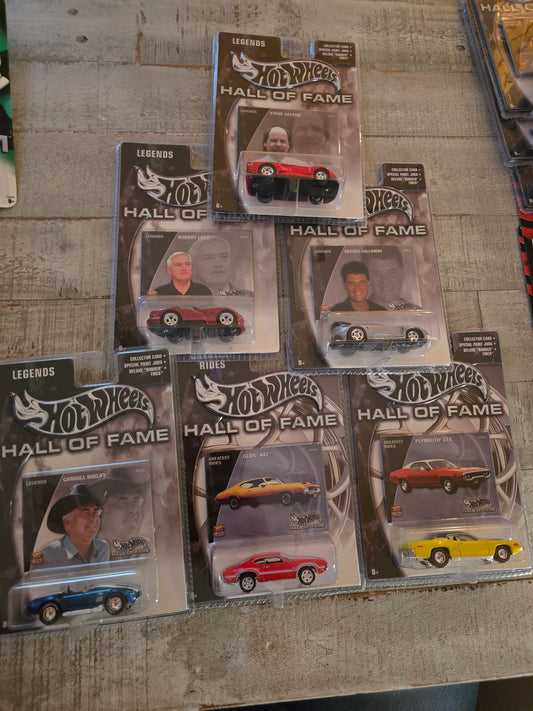 Hot Wheels Halls of Fame sets of 6 legend series