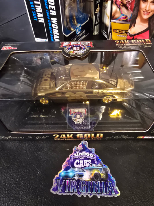 Racing Champions Nascar 50th Anniversary 24K Gold Plated 1/24 #20  Rescue MIB