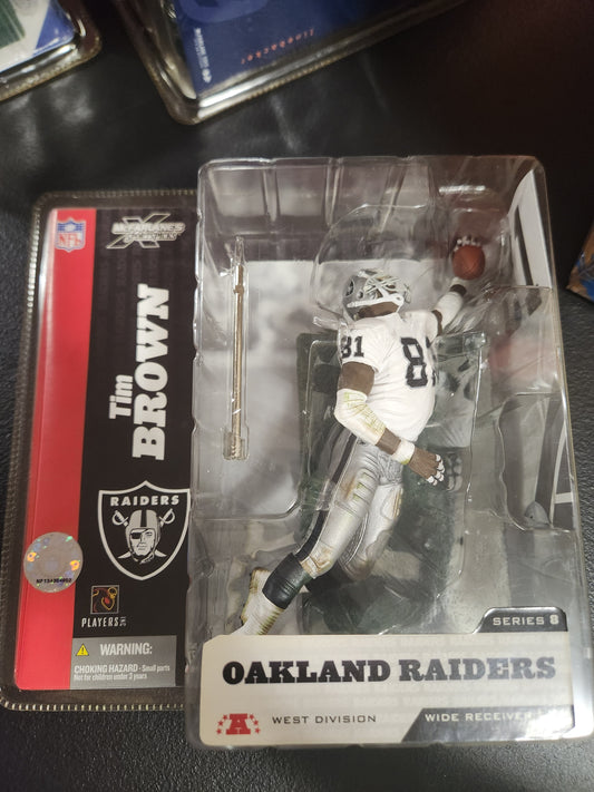 Tim Brown McFarlane NFL Oakland Raiders White Jersey