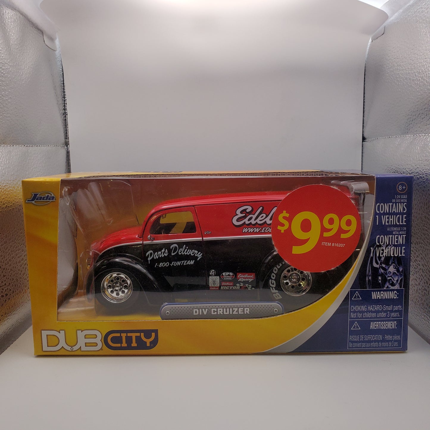 JADA DUB CITY DIV CRUIZER EDELBROCK 1:24 PARTS DELIVERY VAN