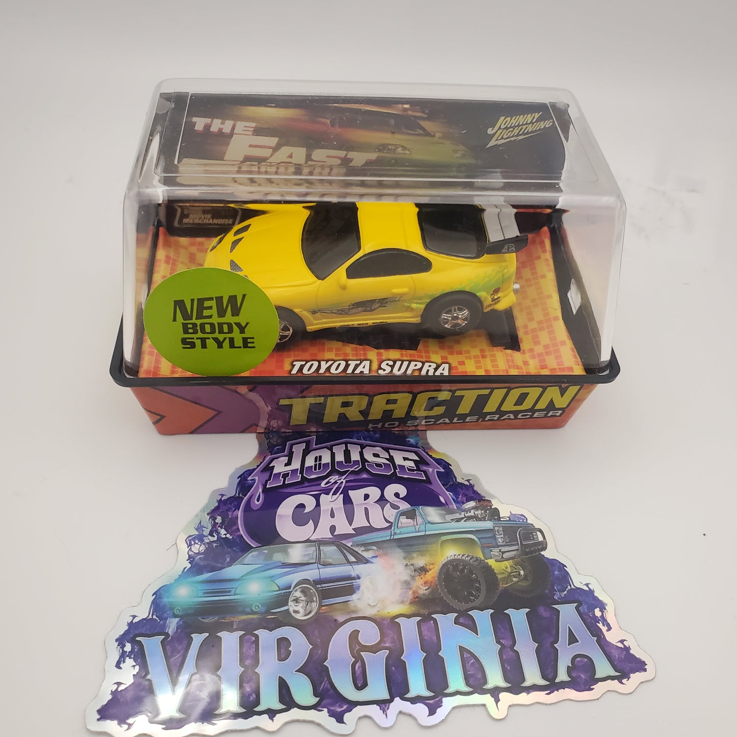 Johnny Lightning Fast & Furious Toyota Supra Yellow HO Slot Car For AFX / Tyco Track)