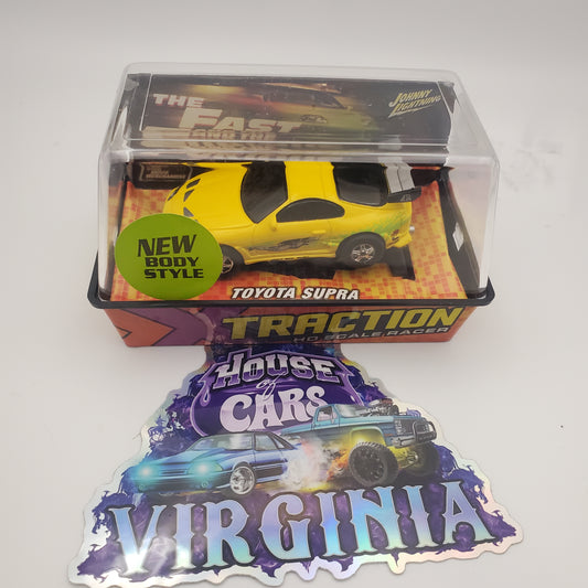 Johnny Lightning Fast & Furious Toyota Supra Yellow HO Slot Car For AFX / Tyco Track)