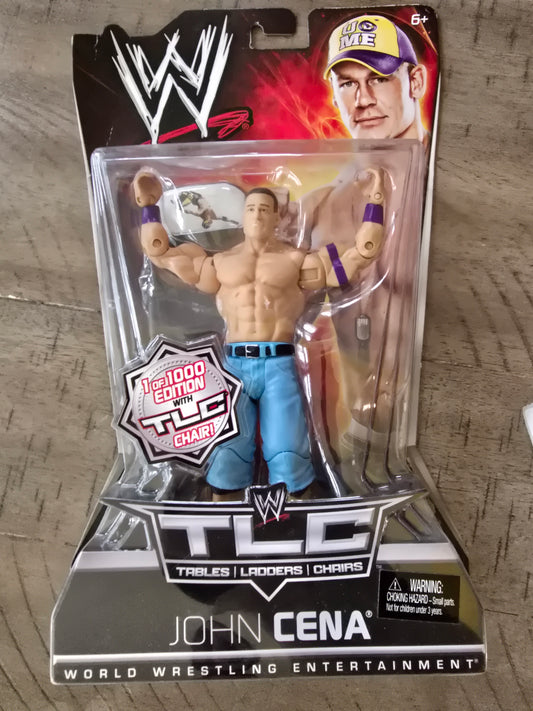 JOHN CENA FIGURE WWE TABLES LADDERS CHAIRS SERIES MATTEL WRESTLING 1 of 1000 NXT