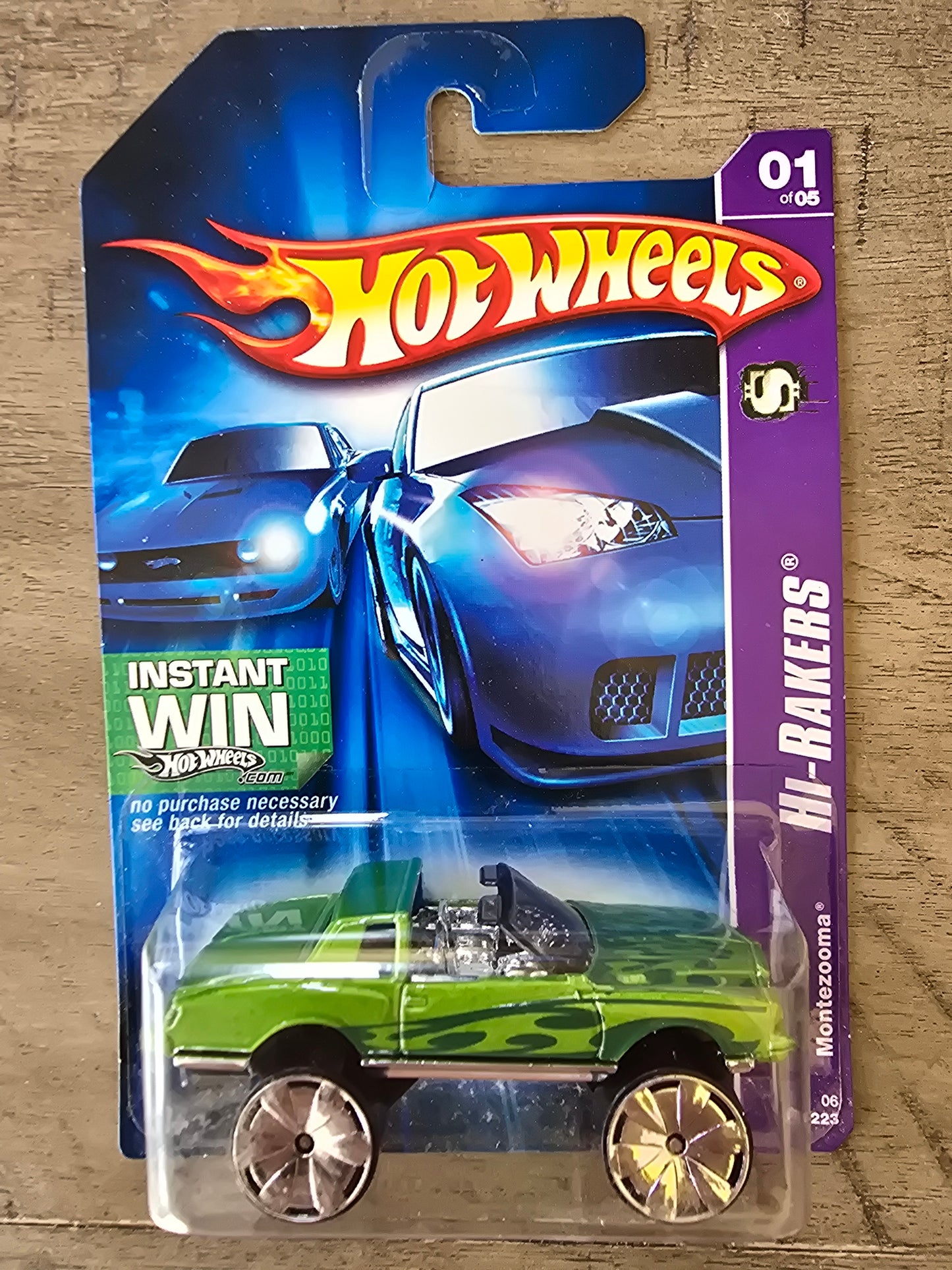 2006 Hot Wheels Green Hi-Rakers 1/5 Montezooma