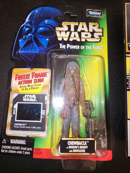 Star Wars Power of the Force Chewbacca as Boushh's Bounty Bowcaster 1998 Kenner