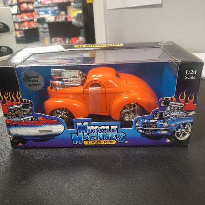 Funline Muscle Machines ‘41 Willys Coupe 1:24 Diecast Orange