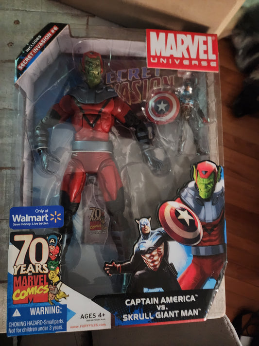 Marvel Universe Captain America vs Skrull Giant Man Walmart Exclusive Figure Set