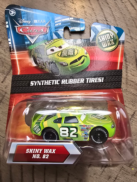 2010 DISNEY/PIXAR CARS SHINY WAX NO. 82 with RUBBER TIRES