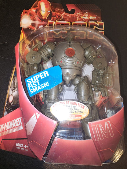 NEW Hasbro Iron Monger Red Arc Reactor Figure Super Fist Iron Man Movie 2008 MOC