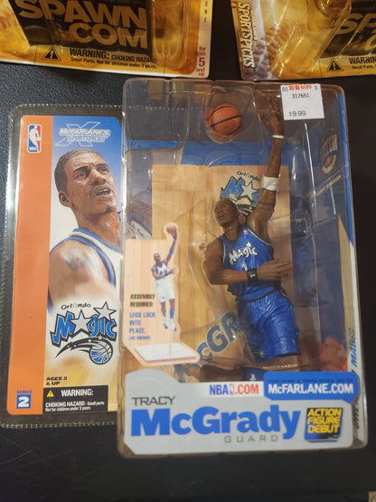 McFarlane NBA Tracy McGrady Series2 Orlando Magic Blue Jersey NEW