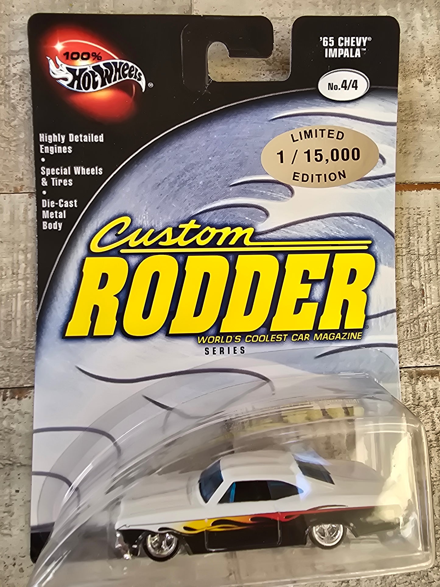 2002 Hot Wheels 100% Custom Rodder Series 4/4 65 CHEVY IMPALA