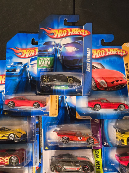 Hot Wheels Ferrari Lot of 20 different Ferraris Mainline