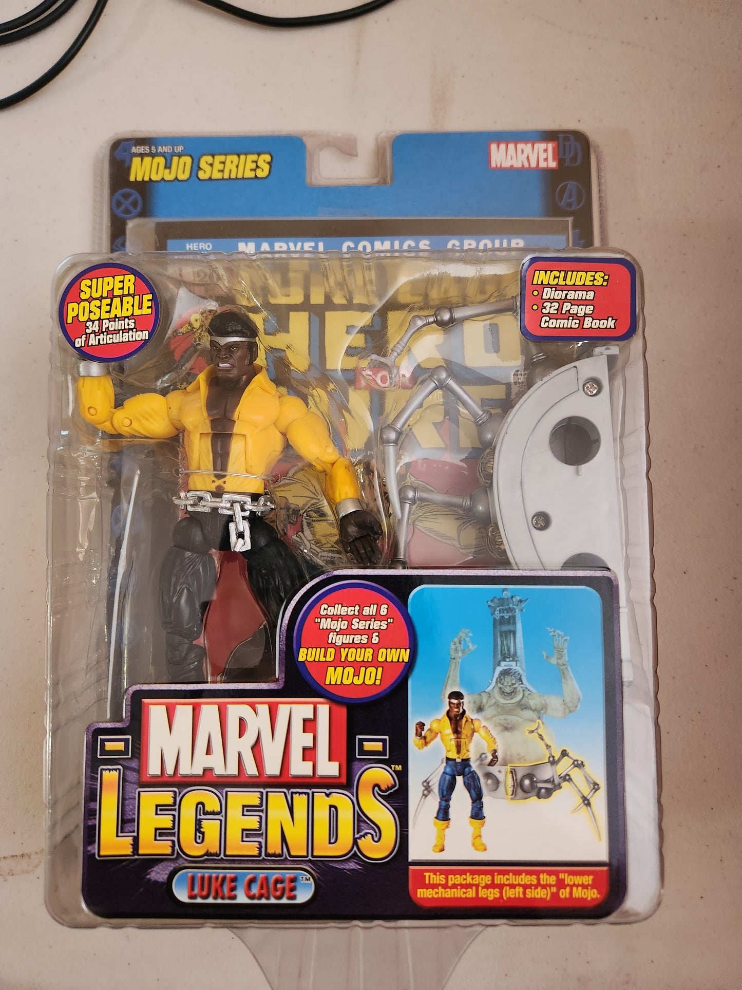 Marvel Legends "Luke Cage" Mojo Series with Comic Book