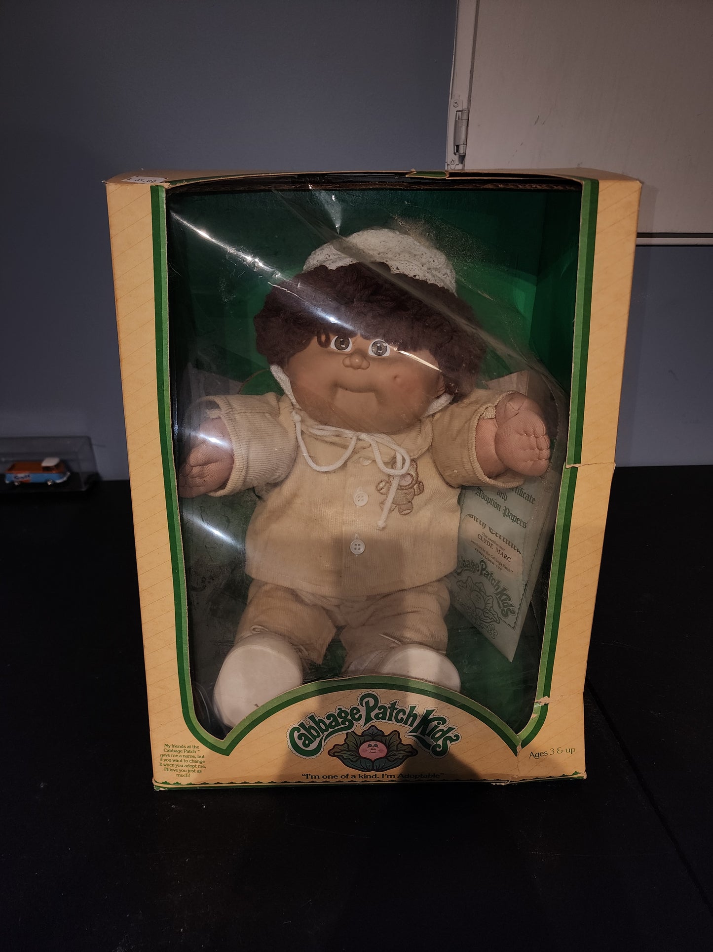 1983 Cabbage Patch Kids Babies doll w/ adoption papers.