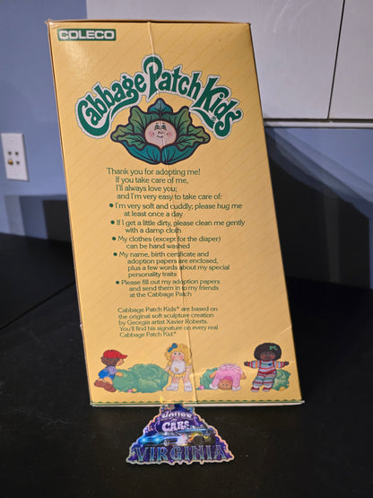 Vintage 1985 Cabbage Patch Kids 3100 Peggy Trista VHTF I can hold my crayon The Official