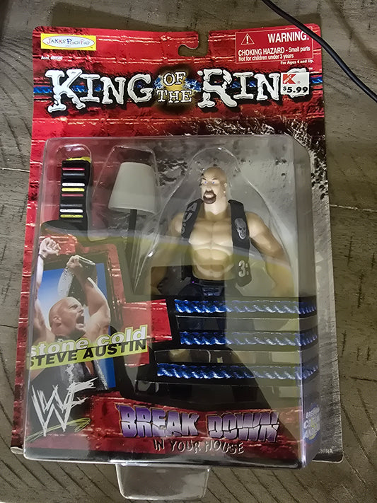 WWF King of the Ring Stone Cold Steve Austin Action Figure Jakks Pacific 1999