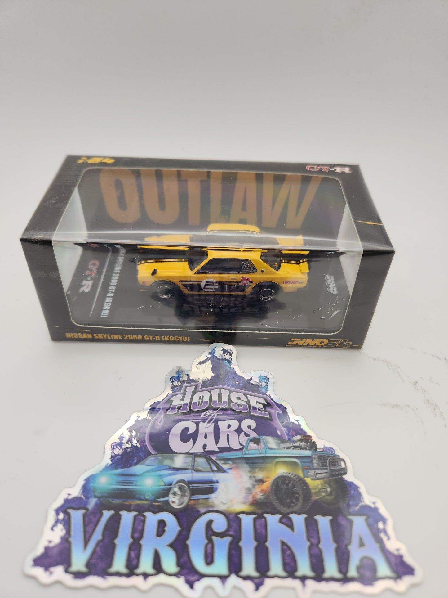 INNO64 1:64 Nissan Skyline 2000 GT-R KGC10 OUTLAW #2