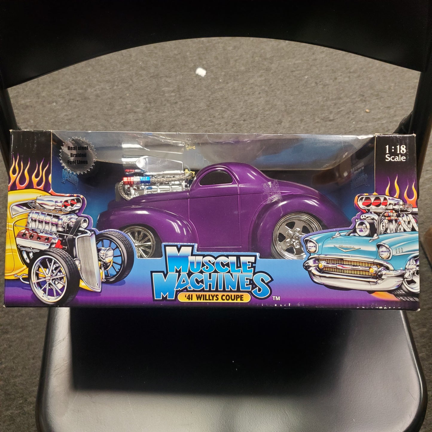 41 Willys Coupe in Rare Purple Muscle Machine 1:18 Scale 030