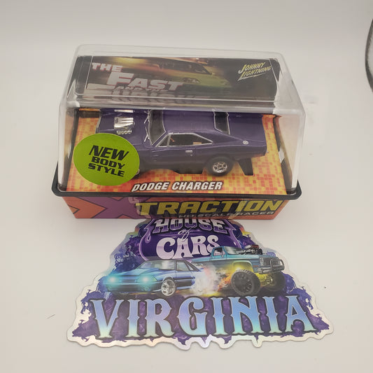 Johnny Lightning Fast & Furious Dodge Charger Purple HO Slot Car For AFX / Tyco Track) (Copy) (Copy)