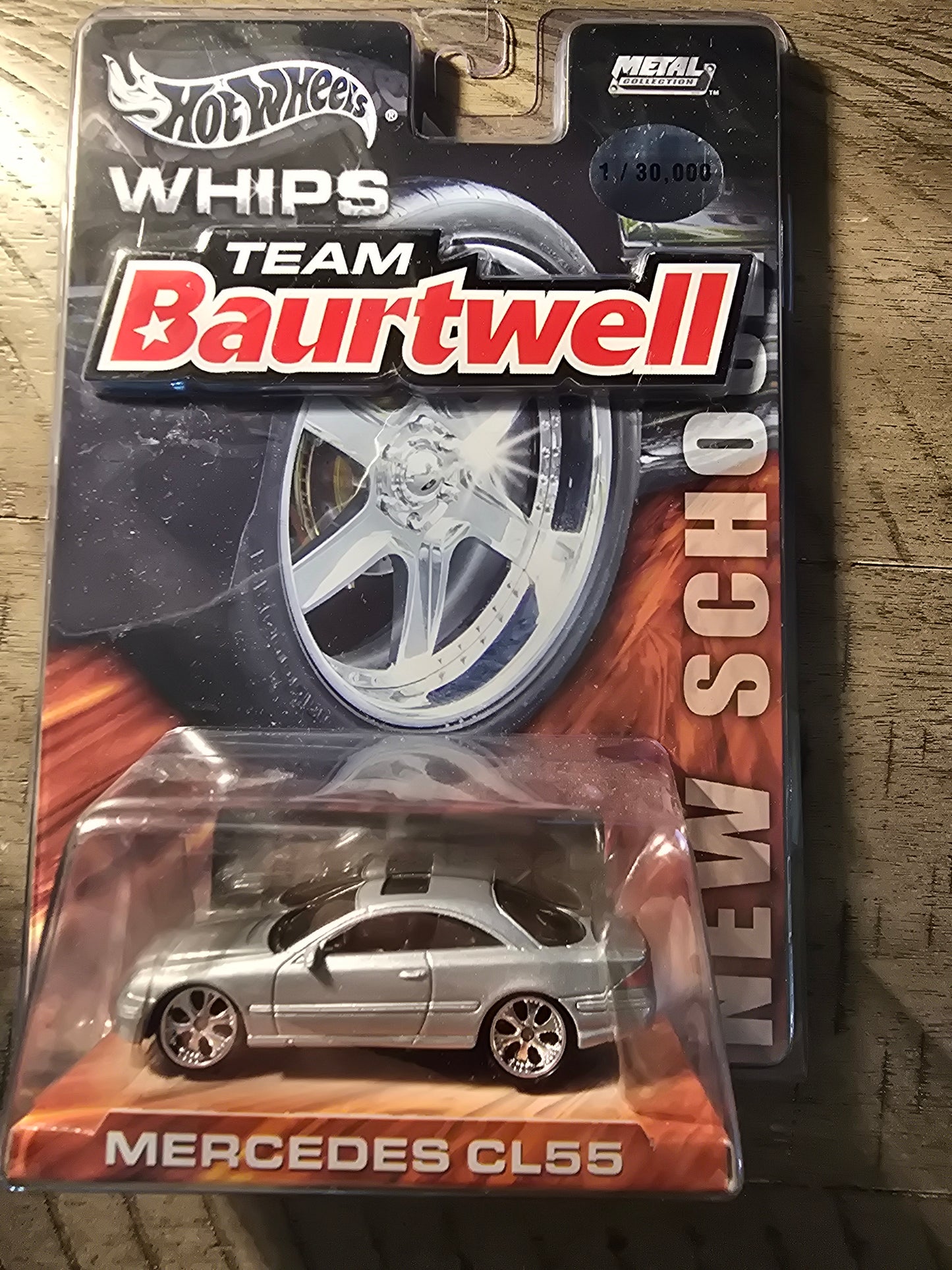 Hot Wheels Whips Team Baurtwell Mercedes CL55 Silver