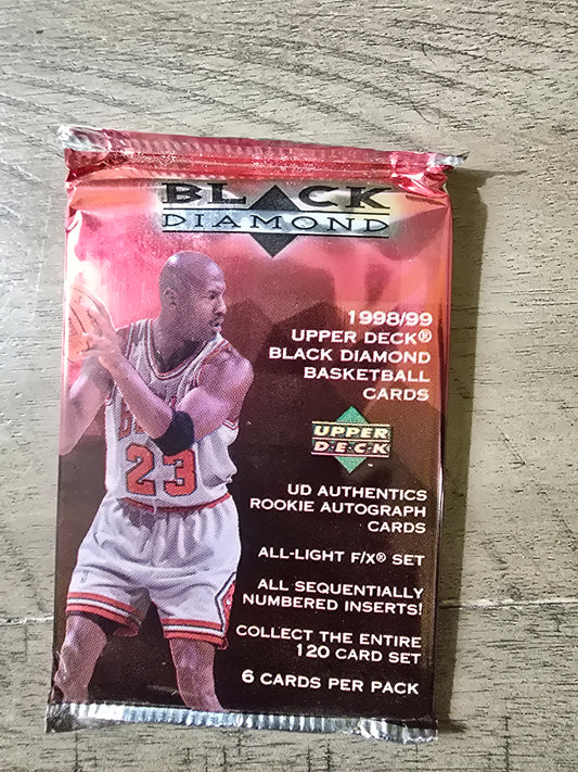 1998/99 Black Diamond Basketball Pack Carter, Nowitzki, Pierce Rookies Jordan MT