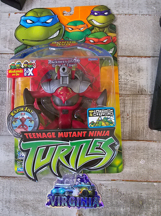 Teenage Mutant Ninja Turtles 🐢 TMNT RAZOR FIST  with Bonus DVD  2004 MOC