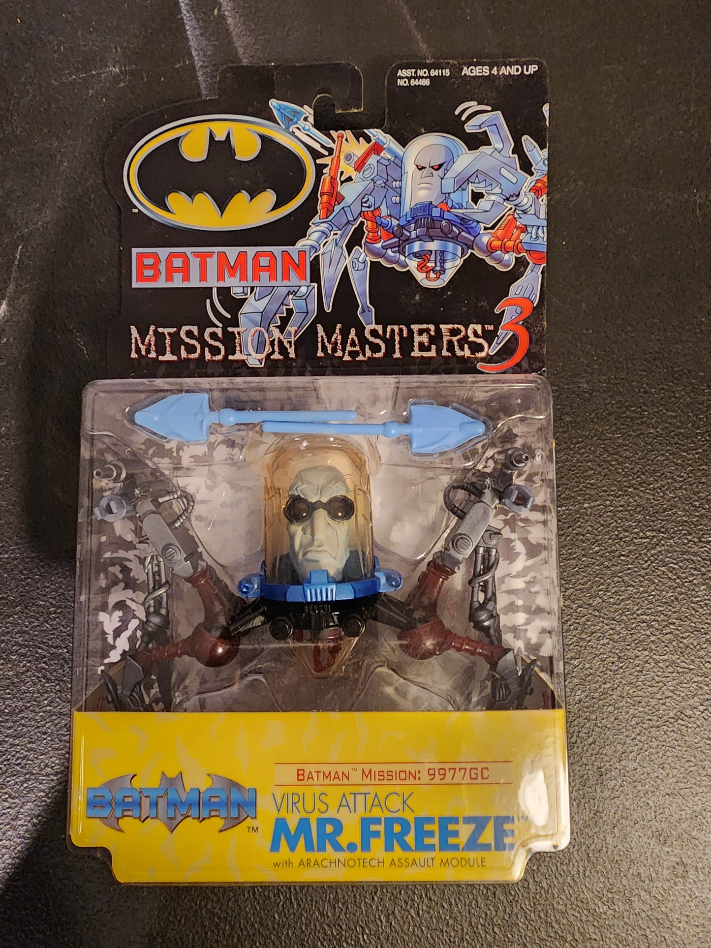 Hasbro BATMAN Mission Masters 3 Mr. Freeze Virus Attack BTAS Sealed New 2000