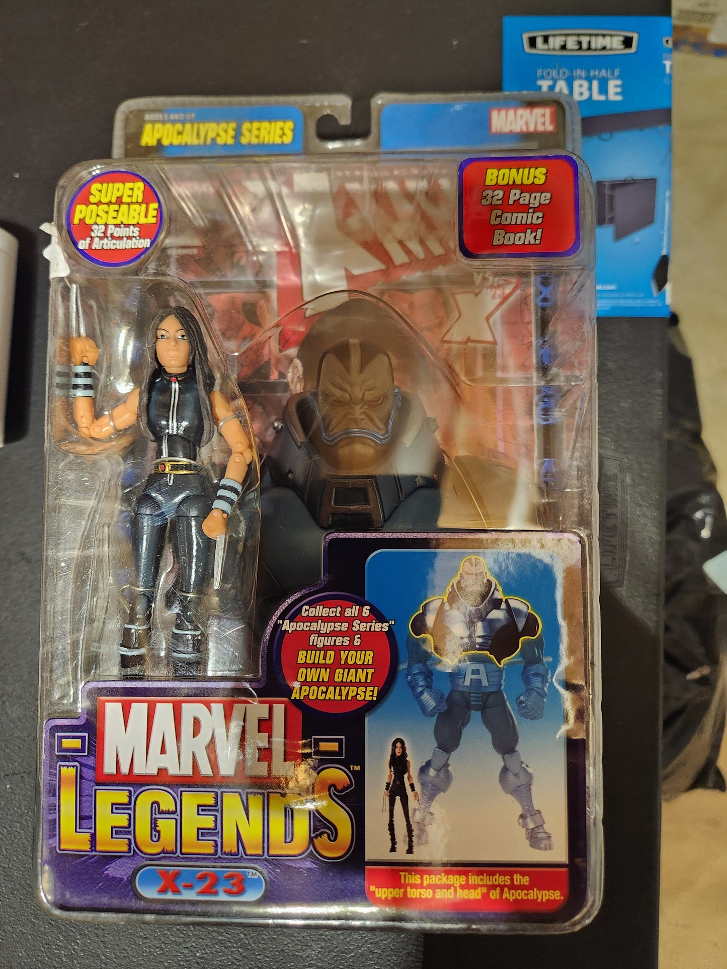 Marvel Legends X-23 black Variant BAF Apocalypse Series Torso & Head New 2005