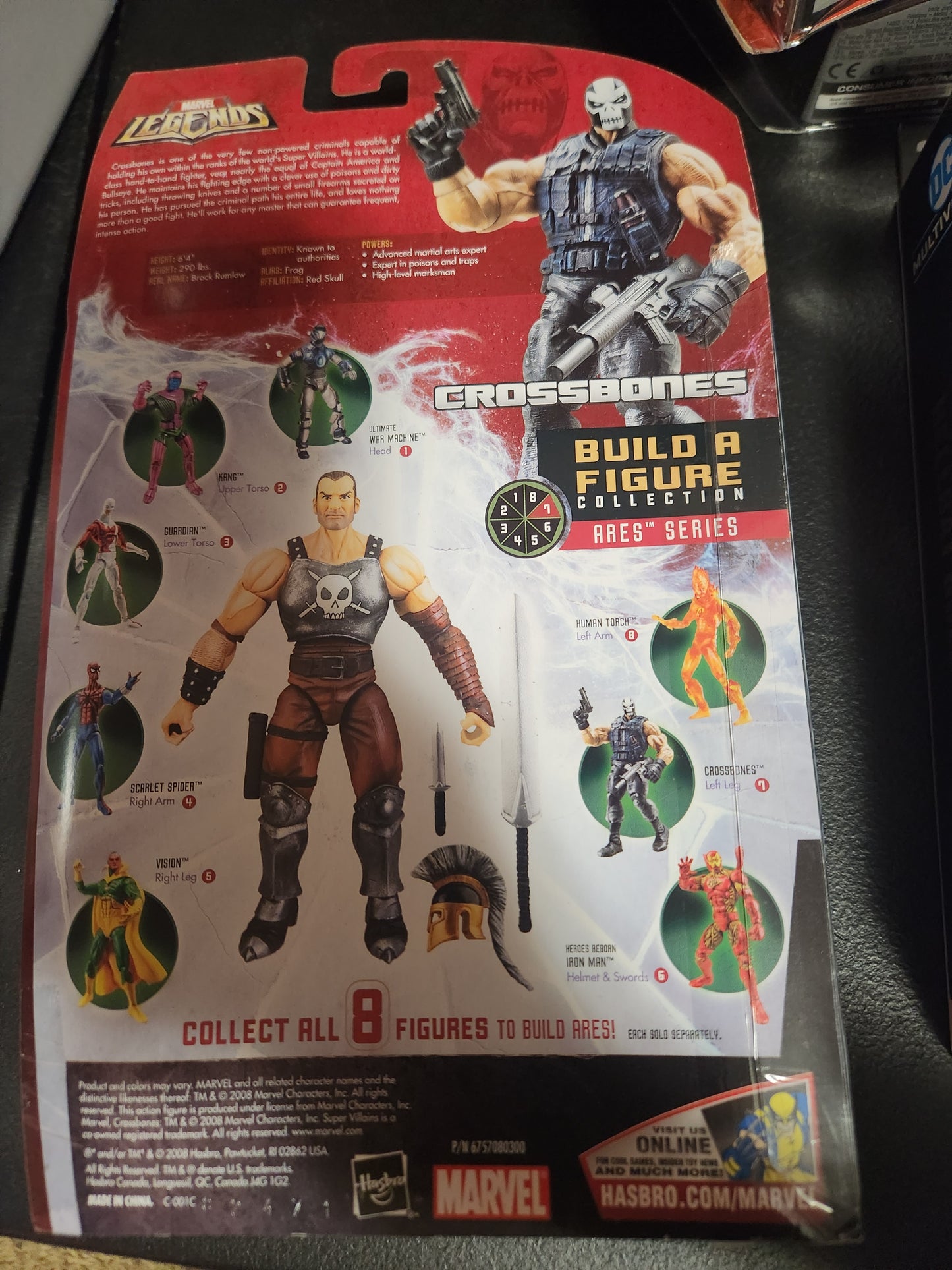 NEW MARVEL LEGENDS HASBRO ARES SERIES WAL-MART EXCLUSIVE CROSSBONES FIGURE! 2008