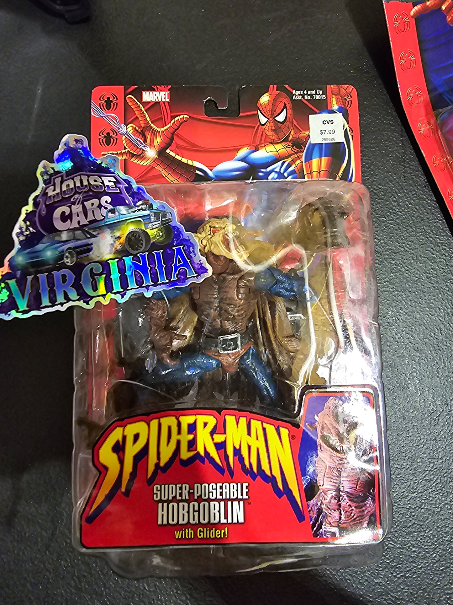 Marvel Spider-Man ToyBiz Hobgoblin with Glider 6" Action Figure 2002 New Sealed