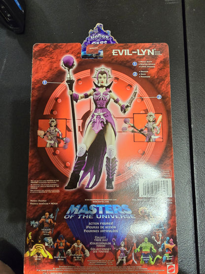 MOTU 200X Masters of the Universe Evil-Lyn Figure New NIP 2003 Mattel 2000s