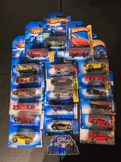 Hot Wheels Ferrari Lot of 20 different Ferraris Mainline