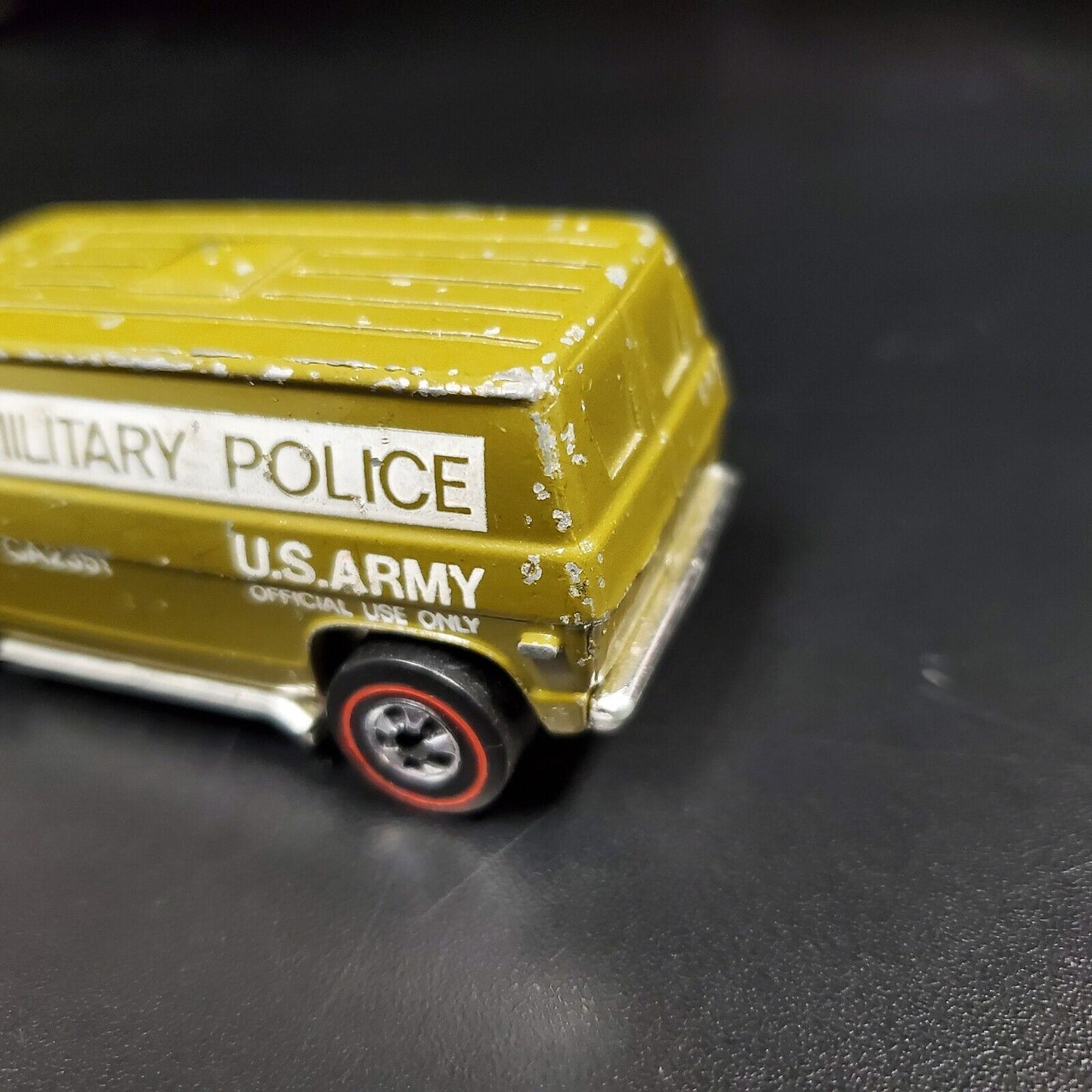 Vintage Hot Wheels Redline 1974 US Army MP Military Police Super Van Green