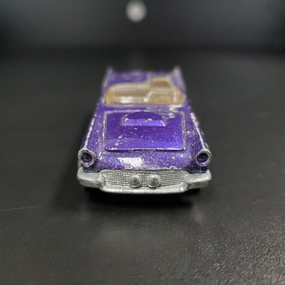 Hot Wheels Redline 1968 Classic 57 T-Bird PURPLE w/brown interior Unrestored Original Loose Car