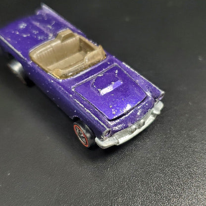 Hot Wheels Redline 1968 Classic 57 T-Bird PURPLE w/brown interior Unrestored Original Loose Car