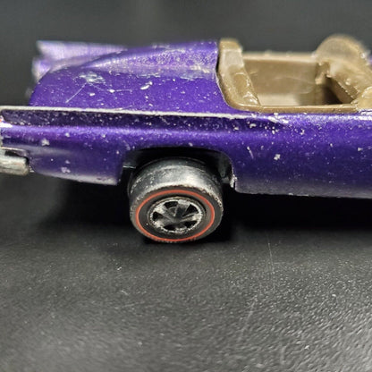 Hot Wheels Redline 1968 Classic 57 T-Bird PURPLE w/brown interior Unrestored Original Loose Car