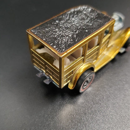 Vintage 1968 Mattel Hot Wheels Redline Classic 31 Ford Woody Car Gold Loose Car