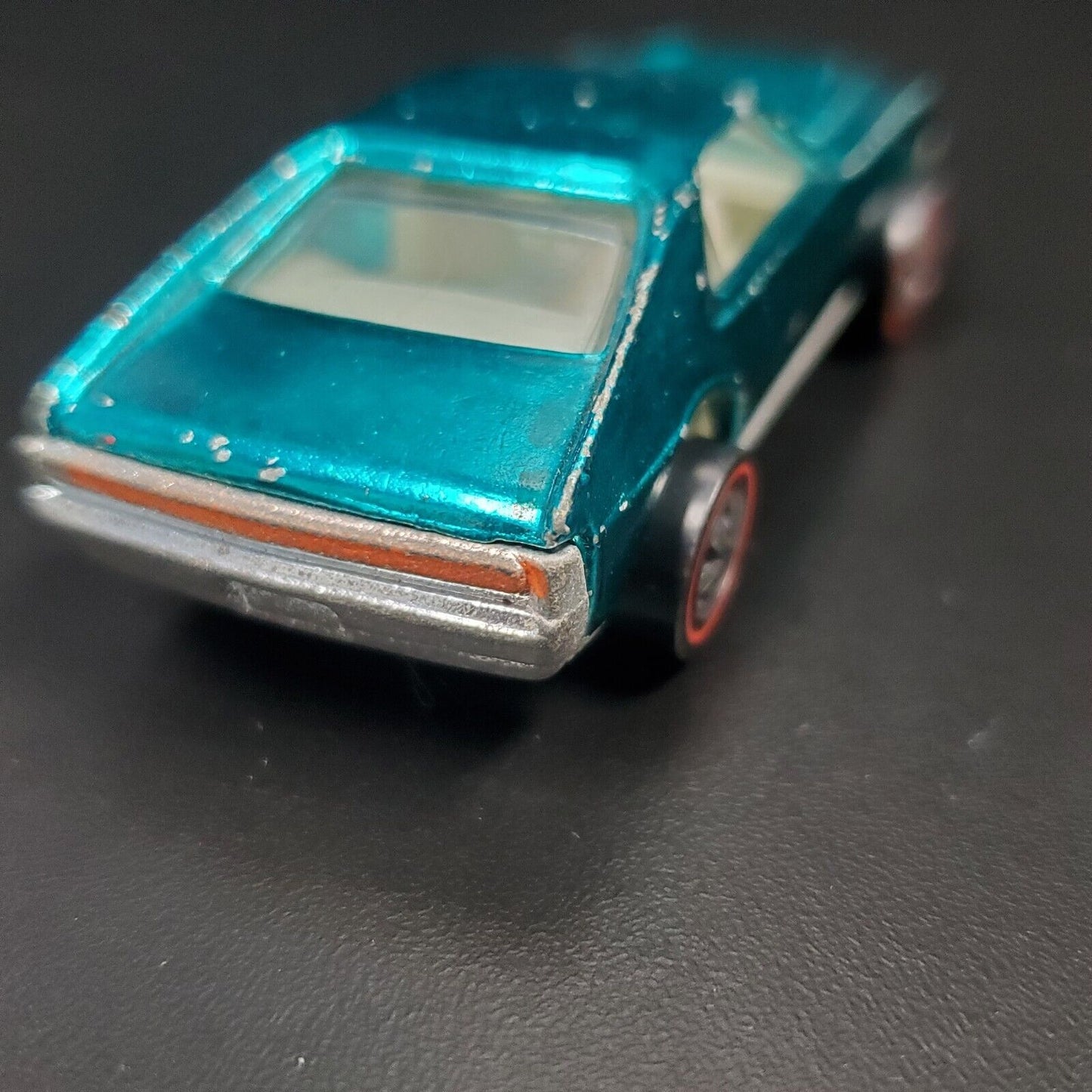 Vintage 1968 Hot Wheels Redline CUSTOM AMX Aqua Verde Crema/Interior blanco