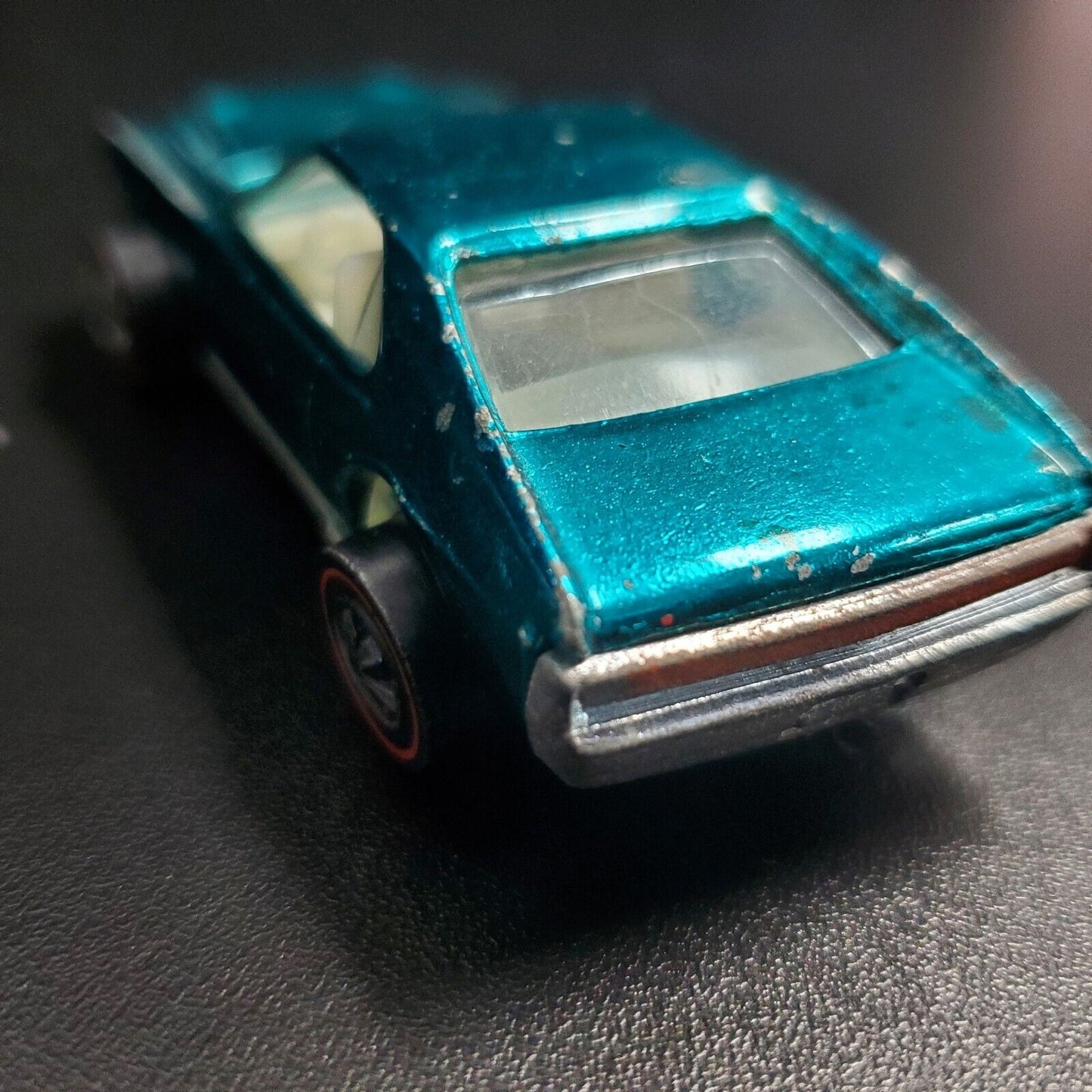 Vintage 1968 Hot Wheels Redline CUSTOM AMX Aqua Verde Crema/Interior blanco